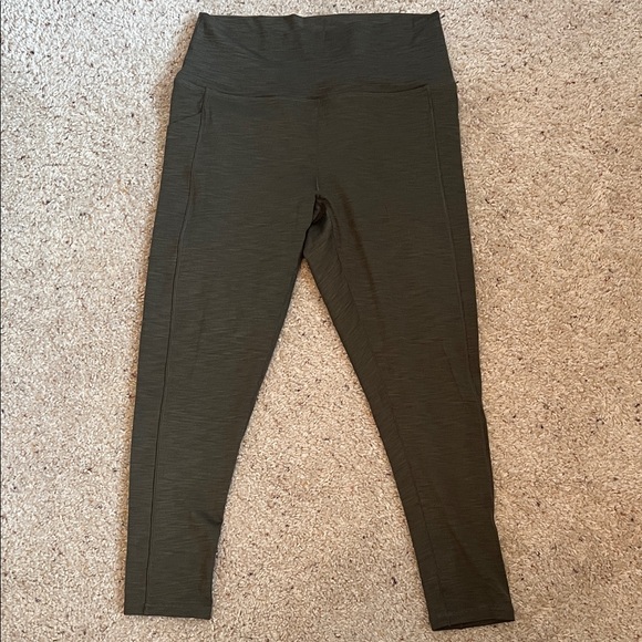 Prana Olive Green Leggings - Picture 1 of 5